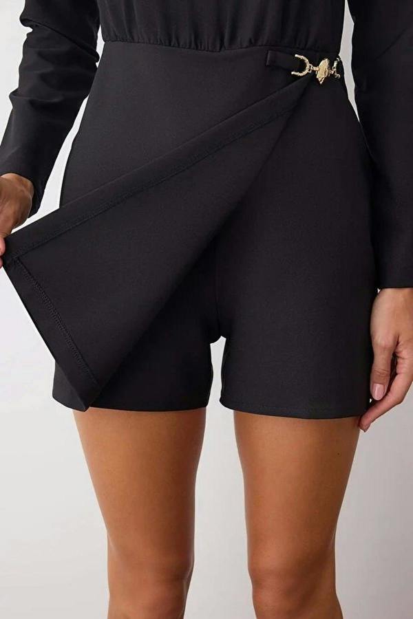 WOVCOR Mini Woven Playsuit with Accessory Details