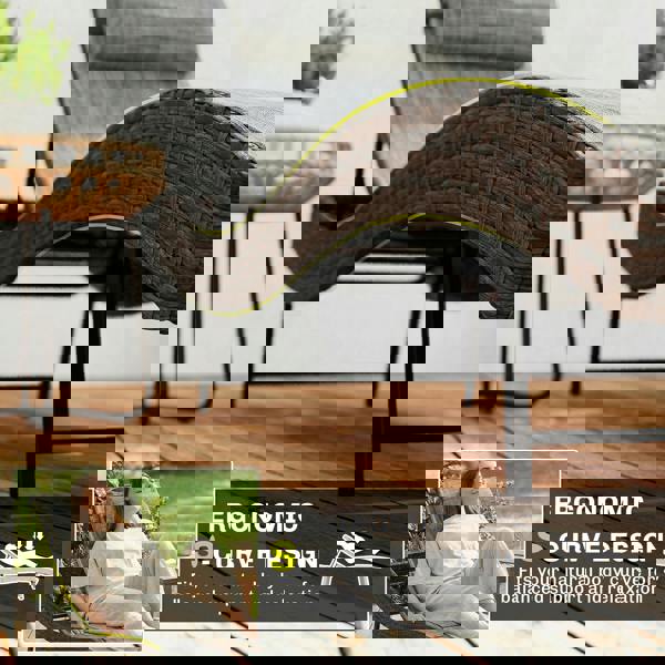 Single Rattan Lounger (Non-Simple)