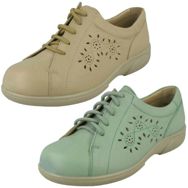 DB Shoes Ladies Easy B Lace Up Trainers With Flower Detailing Carmen