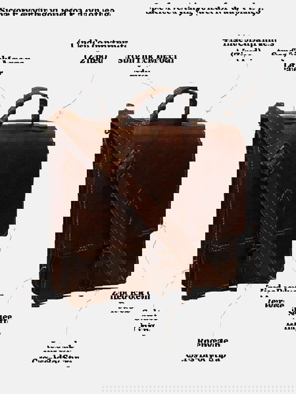 Berber Leather The Casablanca Mini Satchel in Dark Brown