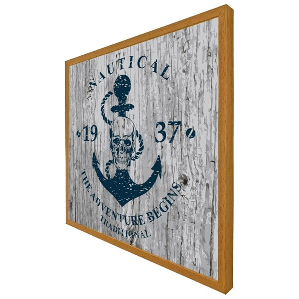 Benjamin Tate Design Anchor print on wood (picture Frame)