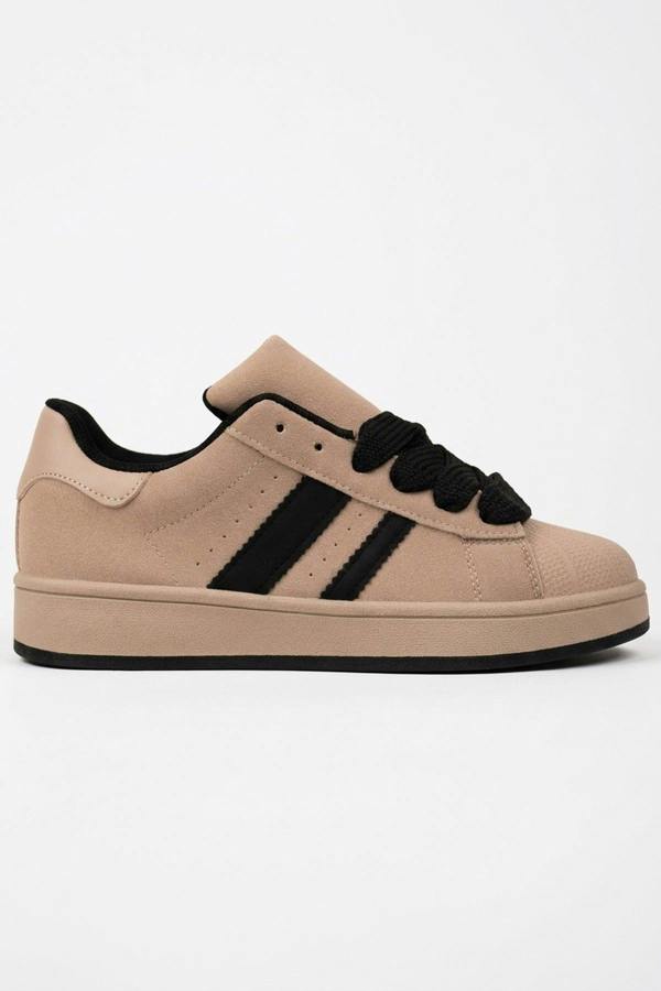 ikrush Maud Faux Suede Stripe Trainers