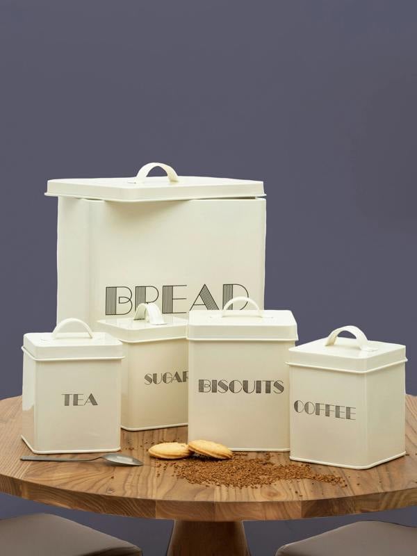 Easton 5 Piece Cream Kitchen Storage Set
