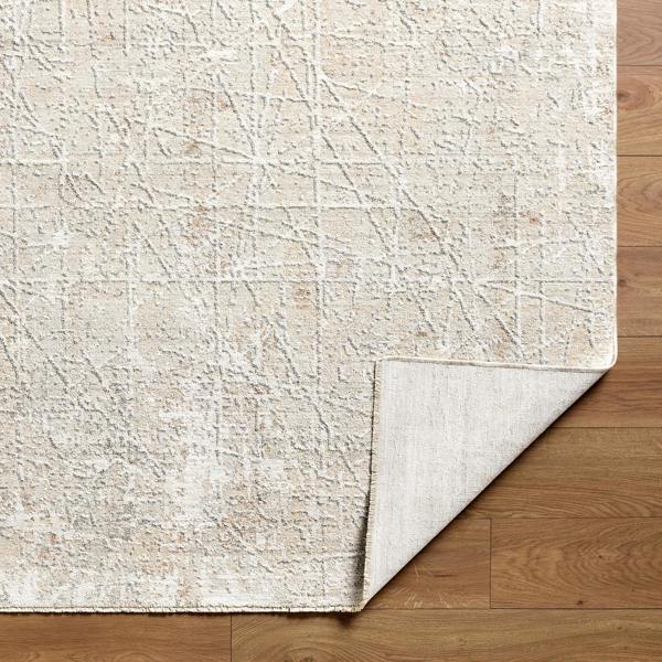 Livabliss Nathan-Modern Grey Beige Brown Graphic Fringe Rug