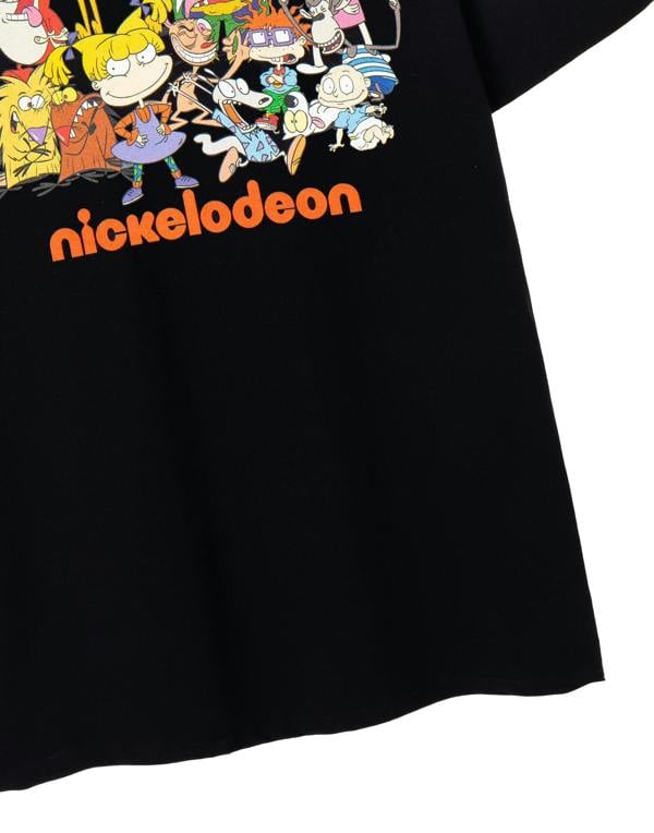 Nickelodeon Unisex Black Classic Group Short Sleeved T-Shirt