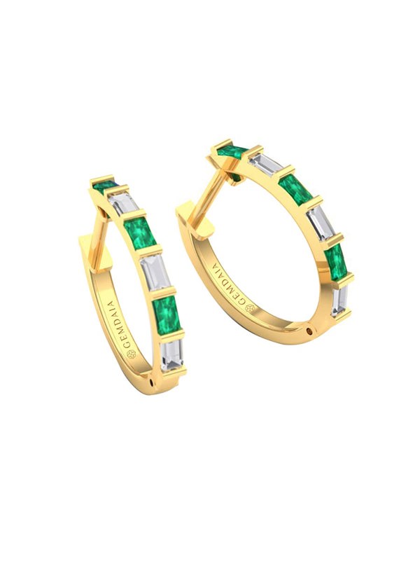 Gemdaia Emerald Serenity Earrings