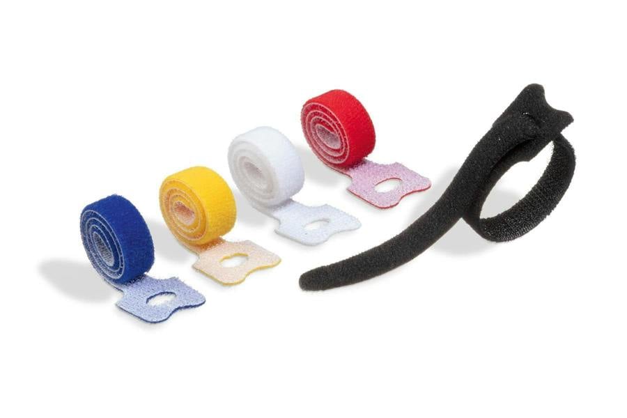 Durable CAVOLINE Reusable Hook and Loop Cable Management Tie Straps | 5 Pack
