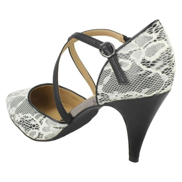 Anne Michelle Ladies Anne Michelle Pointed Toe Court Shoes