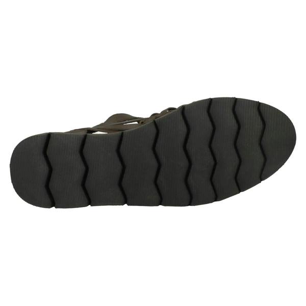 Leather Collection Mens Leather Collection Flat Weaved Sandals A0051