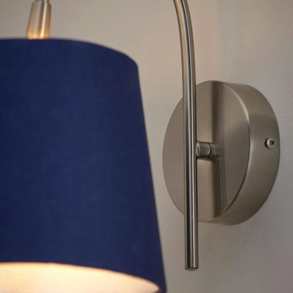 Pagazzi Lighting Maddie Satin Nickel Wall Light