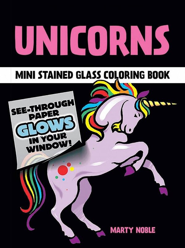 Unicorns Stained Glass Colouring Book - Marty Noble - Little Activity Books