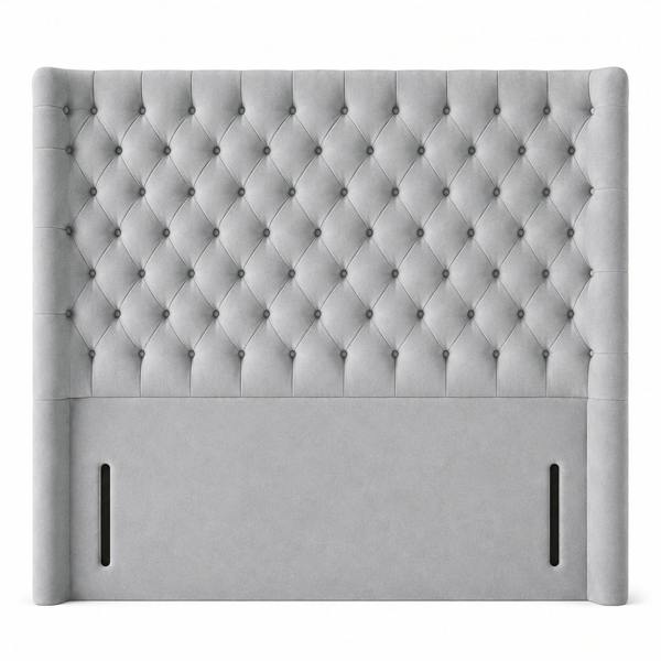 Great British Beds Topaz Headboard - Silver Plush