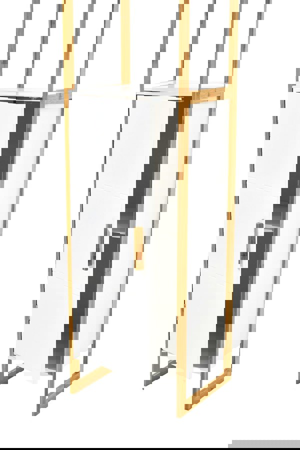 Living and Home 4-Tier Single-door Tall Bathroom Storage Cabinet