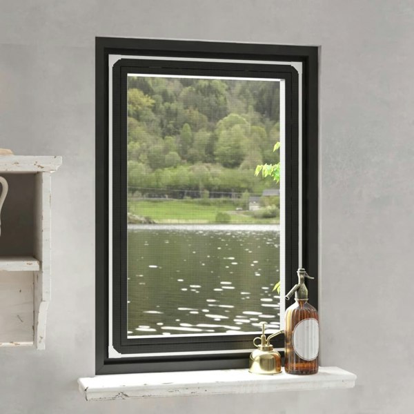 Berkfield Magnetic Insect Screen for Windows White 80x120 cm