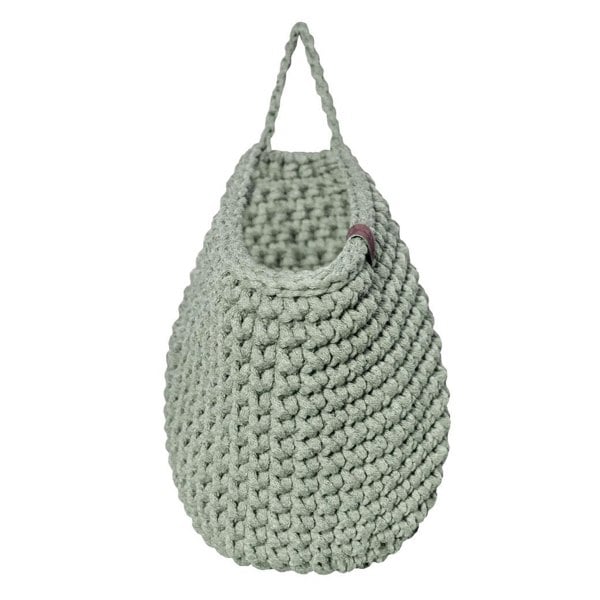Zuri House Crochet hanging bags | LIGHT OLIVE