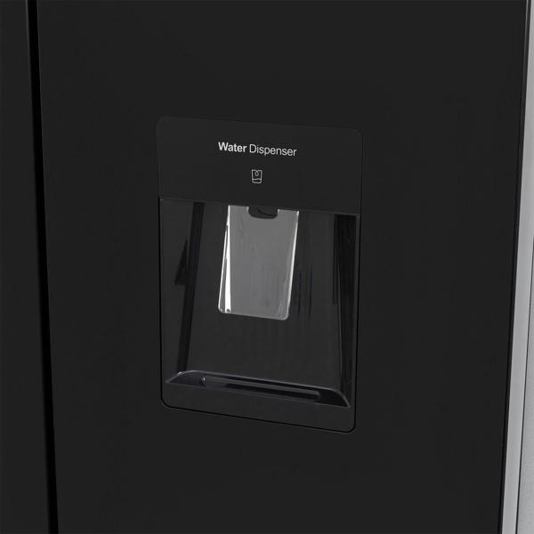 Willow 415L American Style Fridge Freezer WSBES4MDB - Black