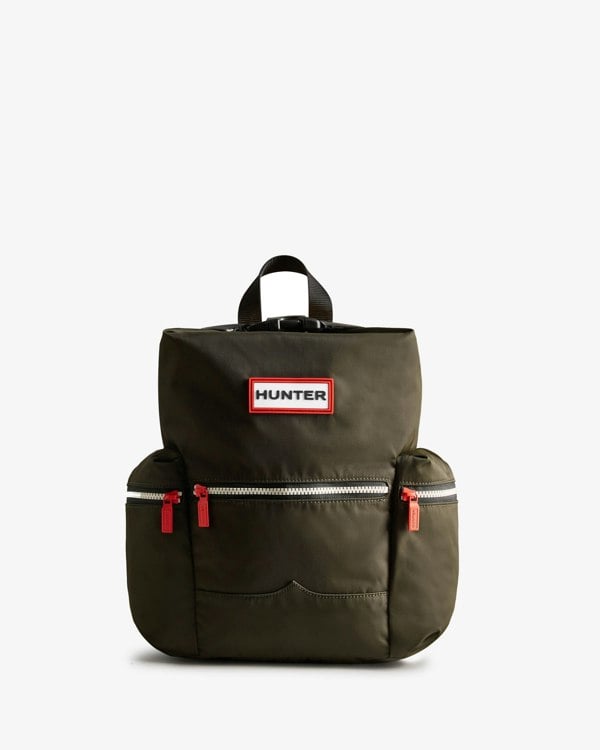 Hunter Nylon Mini Topclip Backpack - Dark Olive