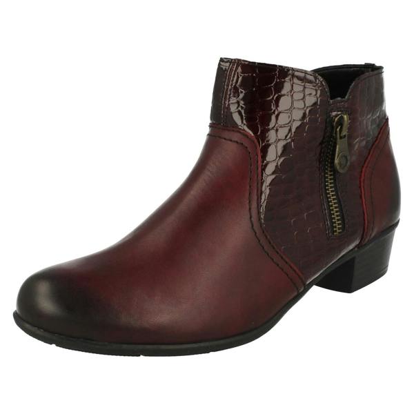 Remonte Ladies Remonte Heeled Ankle Boots D3574