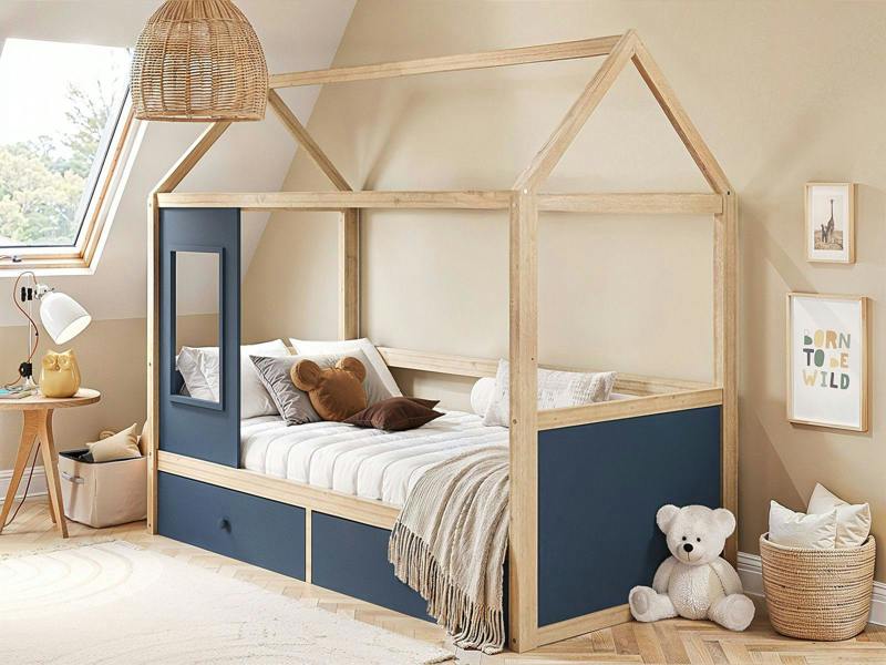 Flair Ted Play House Wooden Bed with Storage