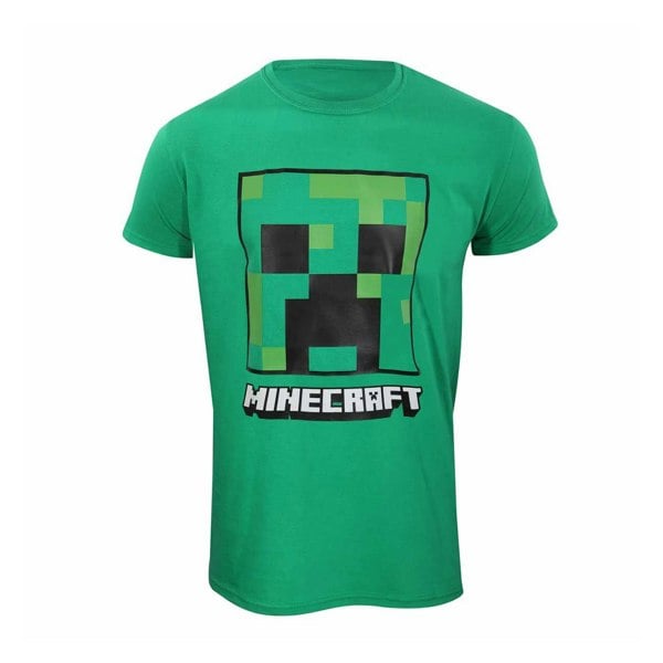 Minecraft Unisex Adult Creeper T-Shirt - Green