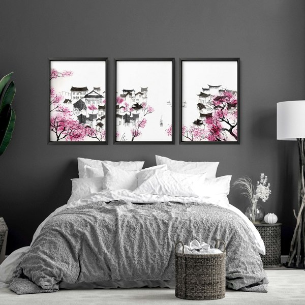 Modern Japanese Art | Set of 3 wall art prints