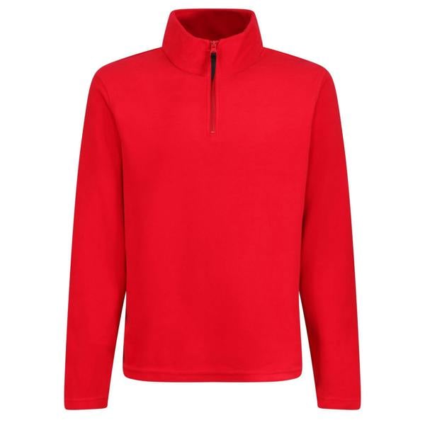 Regatta Professional Mens Micro Zip Neck Fleece Top - Classic Red