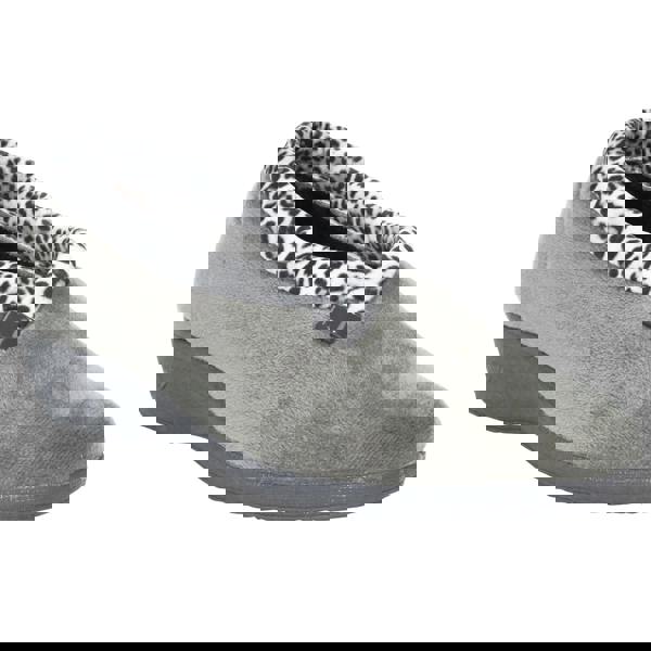 Lunar Womens/Ladies Paloma Leopard Print Slippers - Grey