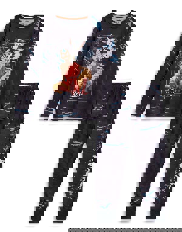 Avatar: The Last Airbender Boys Black Character Long Sleeve Long Leg Pyjama Set