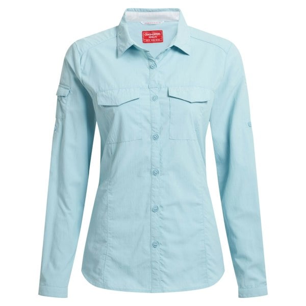 Craghoppers Women's Adventure III Nosilife Long-Sleeved Shirt - Sky Blue