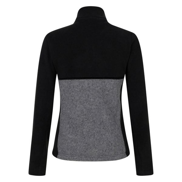 Dare 2B Women's Thriving Fleece Jacket - Black/Charcoal Grey Marl