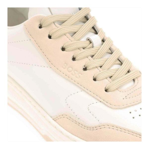 Boss Womens/Ladies Baltimore Leather Trainers - White - 