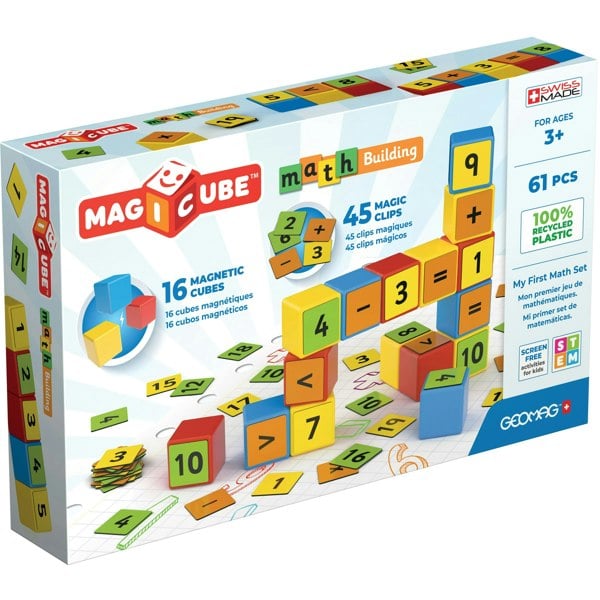 Geomag Magicube  Magnetic Shapes Maths Builder - 61 Pieces