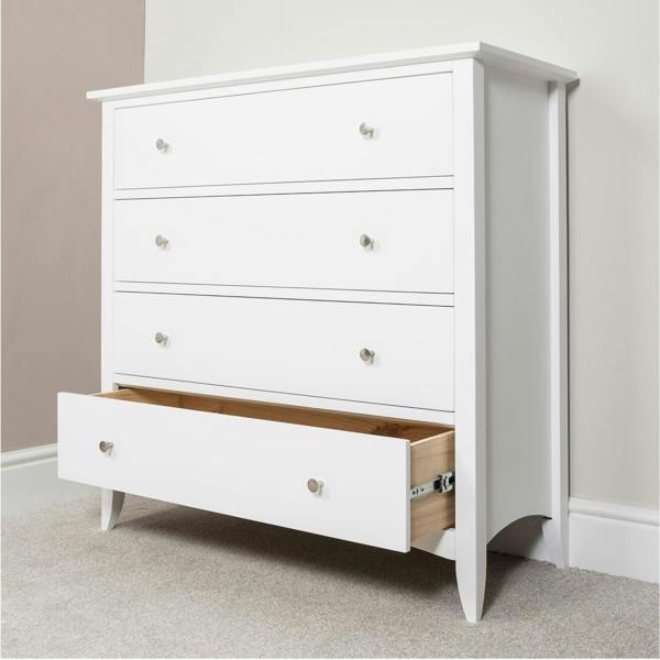 Statement Furniture Edward Hopper Chest of Drawers with 4 Drawers. Assembled Wooden Storage