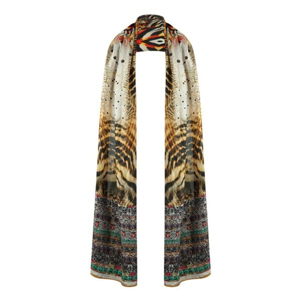 Inoa Golden Eagle 120214 Brown Long Rectangular Scarf