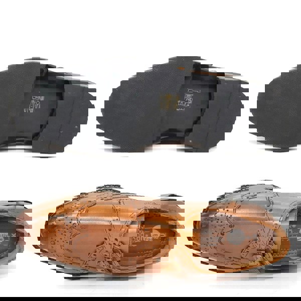 HX London Barnet Monk Strap Brogue Shoes