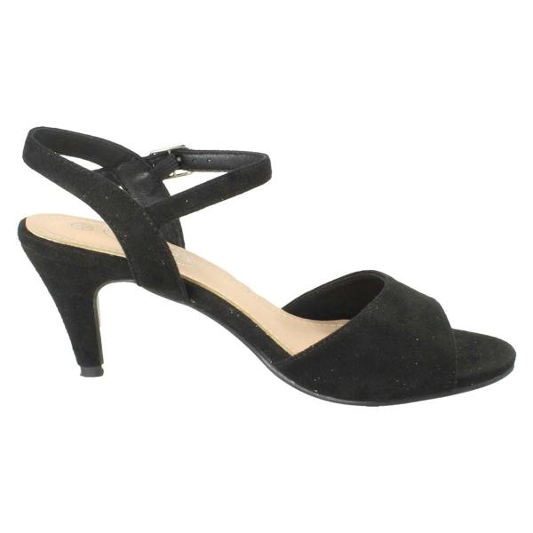 Anne Michelle Ladies Anne Michelle Buckle Fastening Wide Fit Formal Sandals F12114