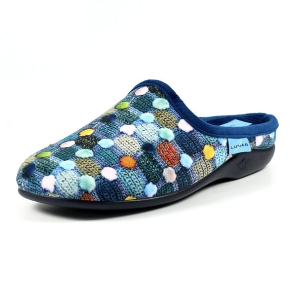 Lunar Women's Crackle Slippers - Navy