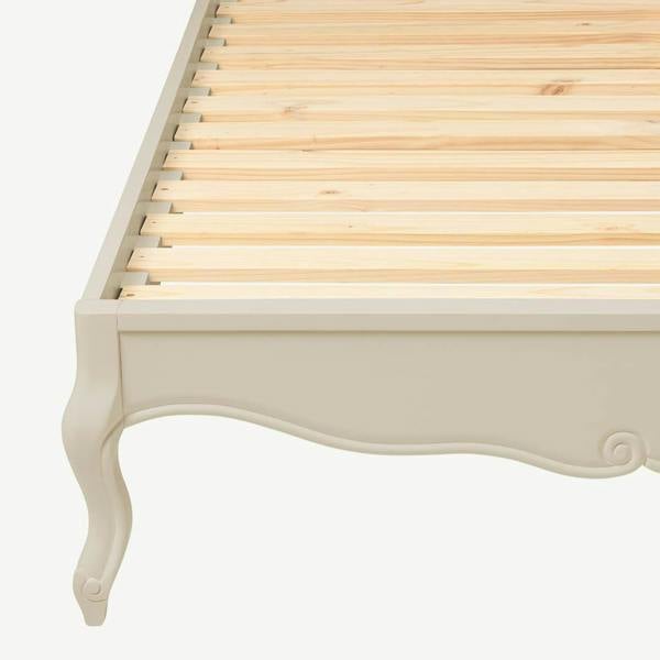 Statement Furniture Juliette Cream Bed Frame French Style with Upholstered Headboard 4ft6 5ft 6ft