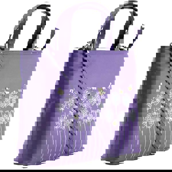 Mala Leather Moonflower Bee & Flowers Multiway Leather Grab Bag