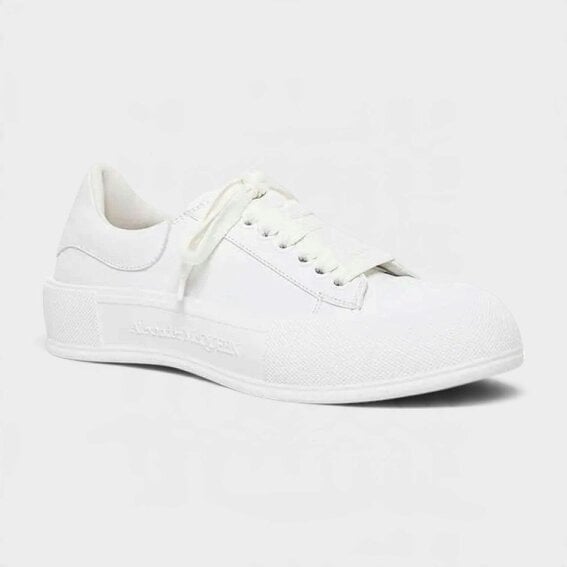 Alexander McQueen Deck Lace Plimsoll Optic White