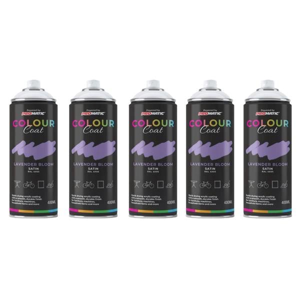 Colour Coat 5X Lavender Bloom RAL 4005 Satin Spray Paint 400ml