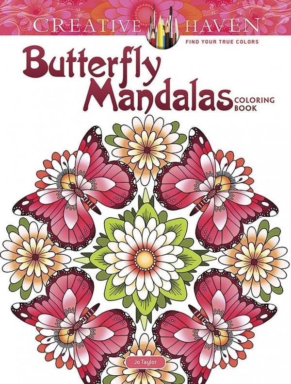 Creative Haven Butterfly Mandalas Coloring Book