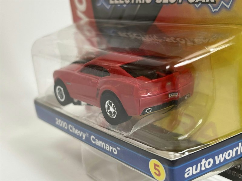 Auto World Slot Cars 2010 Chevy Camaro Red HO Scale Slot Car X Traction Auto World SC373-5