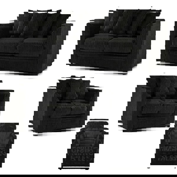 Furnishings For Less Luxor Full Jumbo Cord 3 Piece Suite - Scatter Back