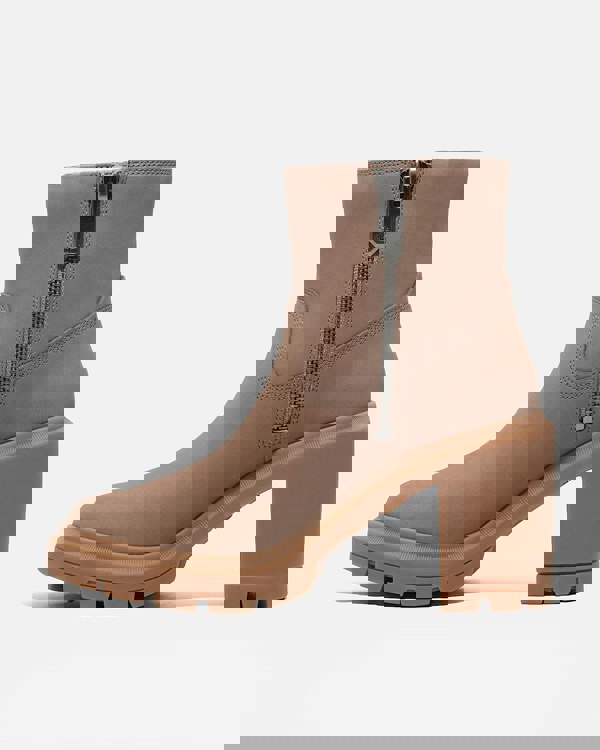 Timberland Allington Heights Mid Zip Up Womens Boots - Taupe Nubuck