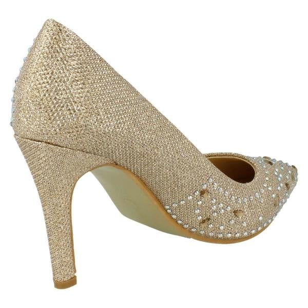 Anne Michelle Ladies Anne Michelle Diamante Detail Court Shoes