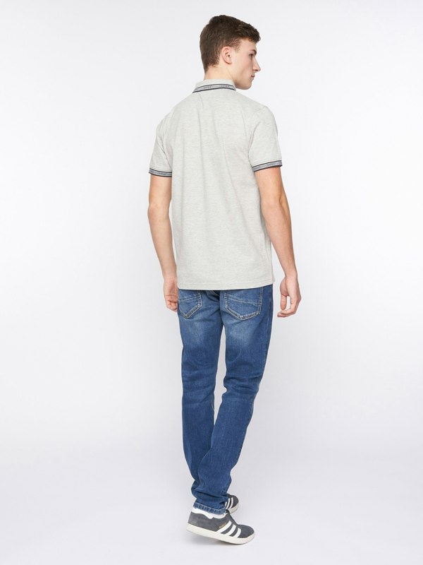 Duck and Cover Keyaan Polo - Grey Marl