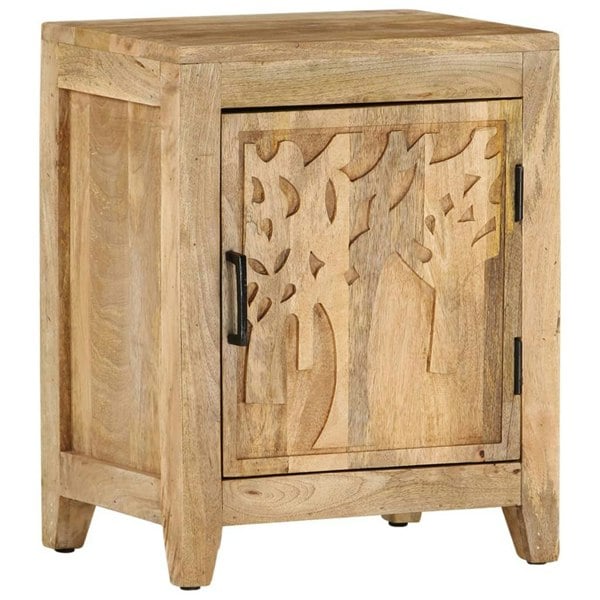 Berkfield Bedside Cabinet 40x30x50 cm Solid Mango Wood