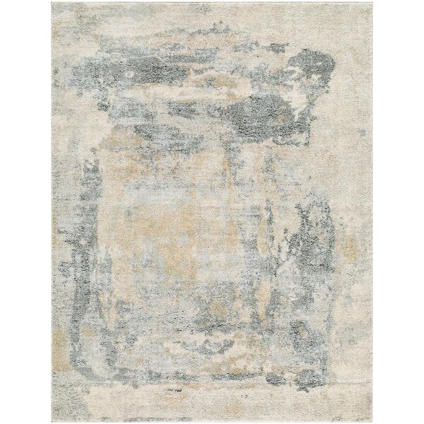 Livabliss Avellino AVL2348 Abstract Grey Blue Beige Modern Marble High Pile Rug