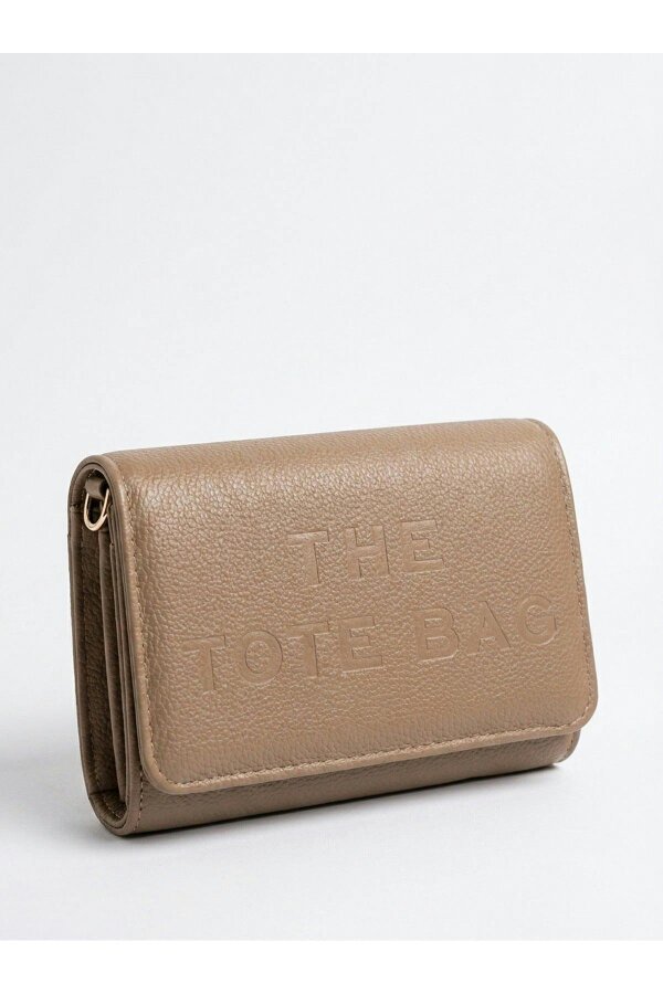 ikrush Constance Pebbled Faux Leather Text Bag